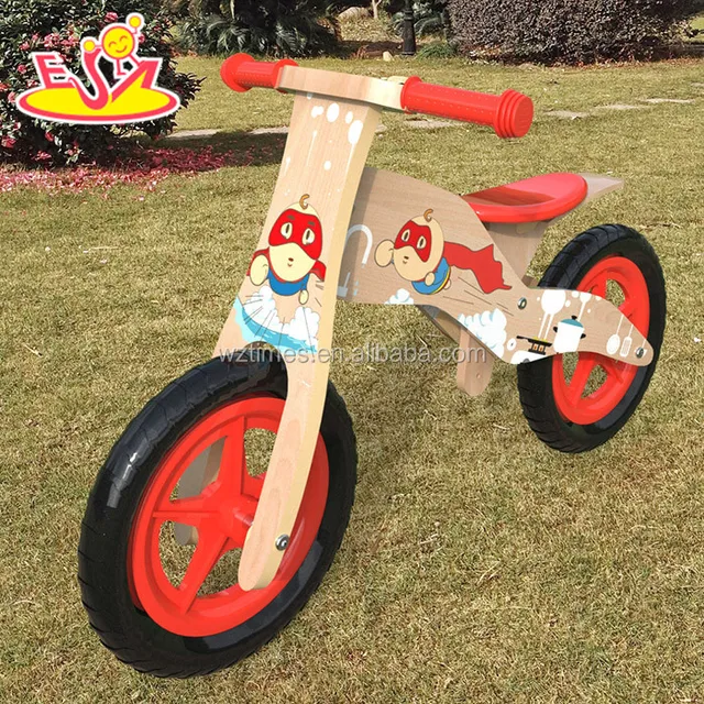 2017 Wholesale best design balance wooden children bicycle W16C176