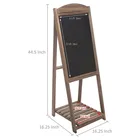 Customized size Double sides wooden blackboard A framed chalk board