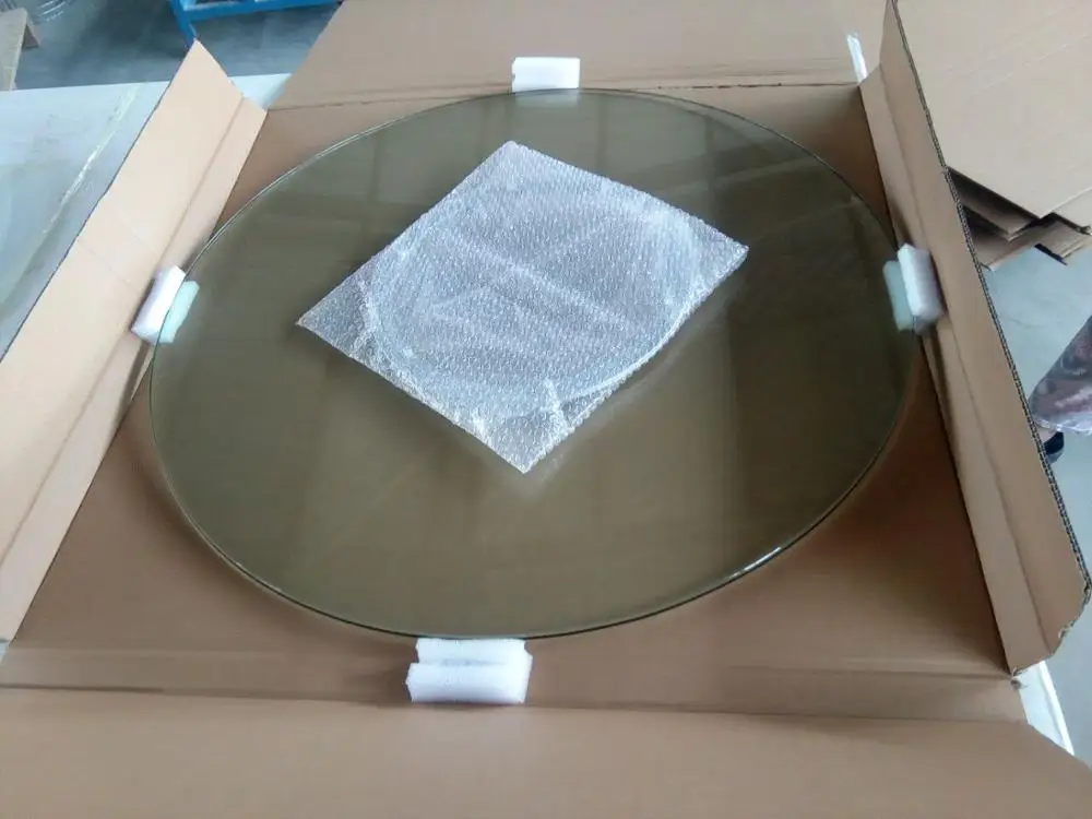 36" Round Clear Tempered Glass Lazy Susan With 12mm Thickness Buy 36