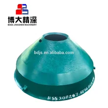 high manganese steel cone crusher bowl liner casting spare parts for metso