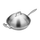Modern Design Home Use Professional Stainless Steel Wok