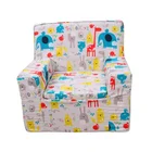 Fabricant chinois approvisionnement chambre siège unique en coton imprimé de conception animale bébé canapé chaise