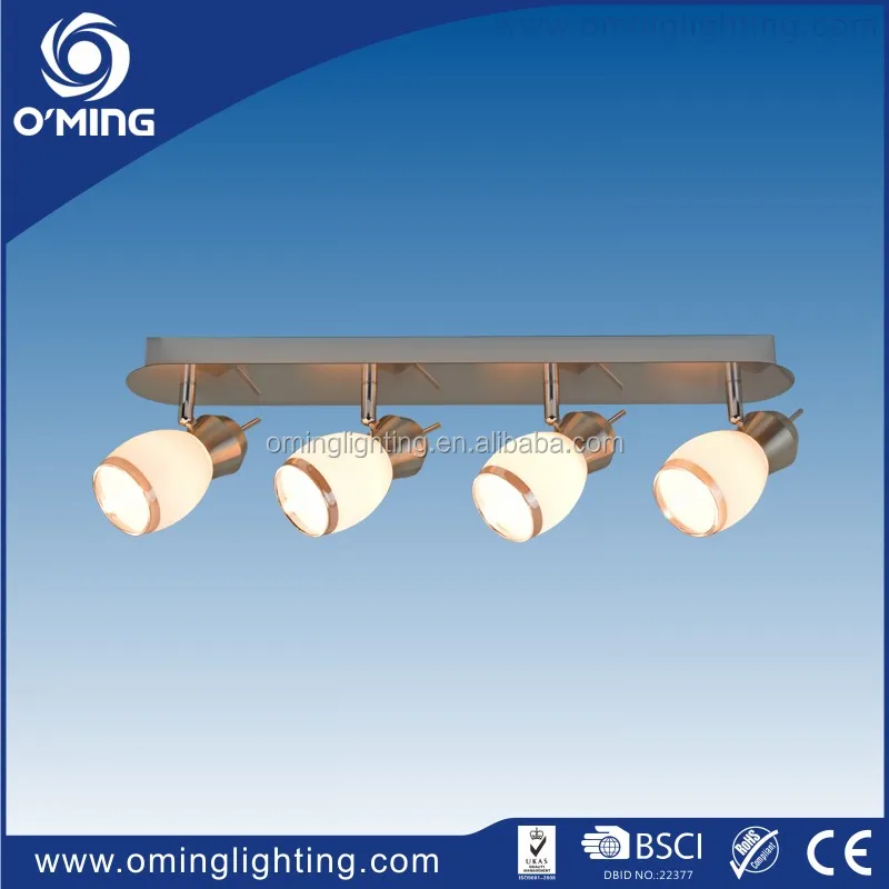 Factory Low Price Suspended 4 Glass Spot Lighting Ceiling Led Lamp