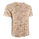 KMS Men 100% Cotton Outdoor Camouflage TrainingTactical Army T-shirt for Men