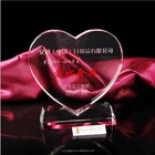 Blank Heart Shape Crystal Trophy Award Plaques Glass Wholesale