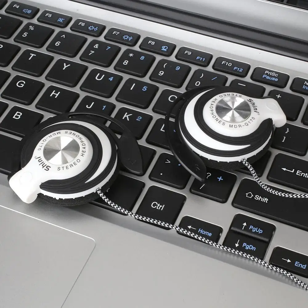 Sport Wired Headset Earphones Clip On Ear Sport Headphones EarHook Earphone For Mp3 Computer Mobile Phone - ANKUX.COM