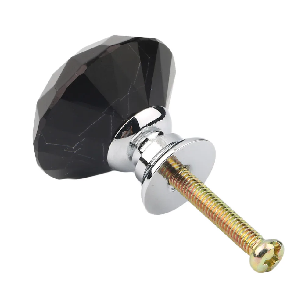 Crystal Plated Cabinet Handle Cupboard Closet Drawer Knob Pull Handles
