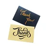 Custom Made Black Note Cards Thank You Cards With Gold Foil Writing