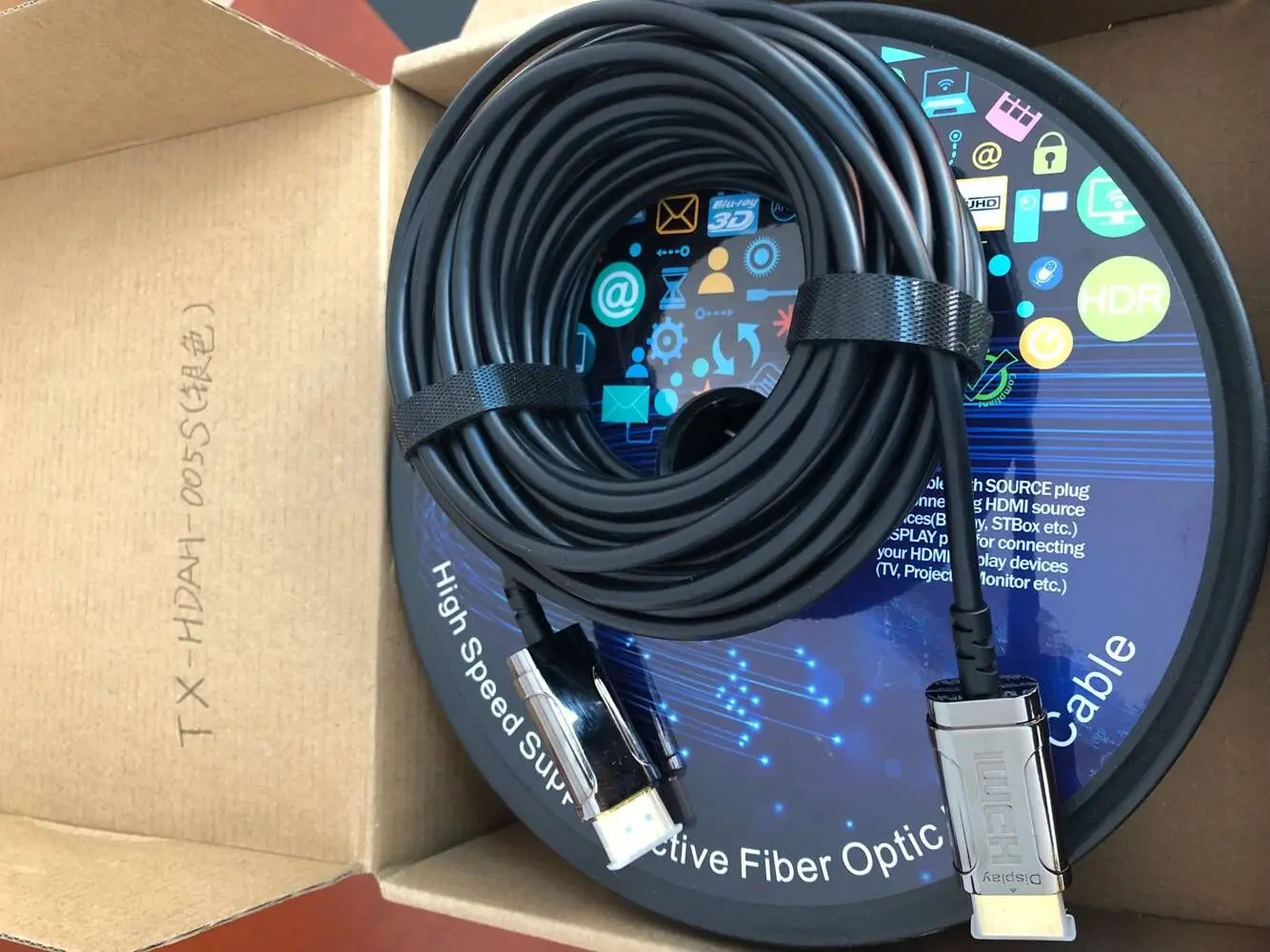 high speed hybrid fiber active optical hdmi cable 4K 2.0 - ANKUX.COM