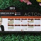 Custom paper calendar fridge magnet,magnetic calendar, refrigerator magnet