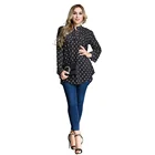 Zakiyyah 2017 New Fashion Top Cloth for Muslim Women Casual Black Shirt Plus Size Clothing