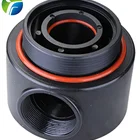Water Tank Water 4 Inch Frp Tank Head With Abs Material And Black Colour For Water Treatment Equipment F8802