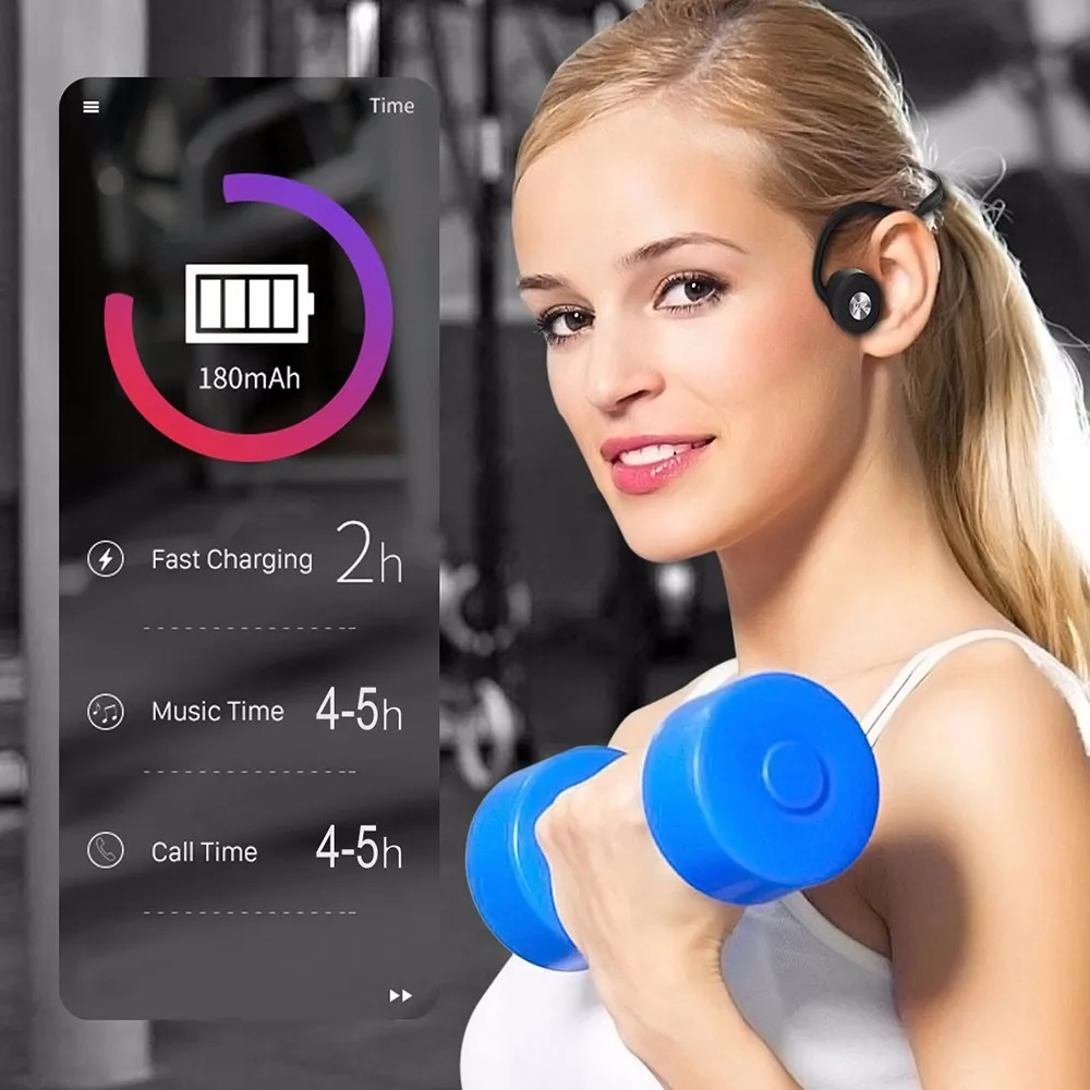 Bestseller bluetooth bone conduction headphone sports retractable fashion wireless running headset for iphone - ANKUX.COM