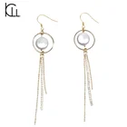 High quality handmade jewelry genuine freshwater pearl ladies tassel earring