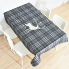 Hot sale custom digital printed decorative cotton linen table cloth for home use
