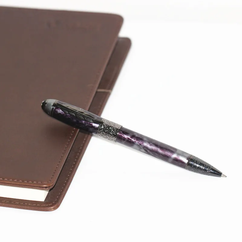 New Piling Promotions Limited edition Writes series special blue Marble pattern ballpoint pen with silver clip Free shipping
