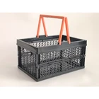 picnic shopping vehicle box plastic folding basket follow collapsible crate