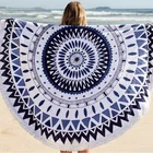 Round Beach Towel Round Microfiber Fringe Tassel Round Beach Towel
