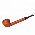 Diplomat Shape Tobacco Smoking Pipe Stem Health Wooden Pipes with Cleaner Tools