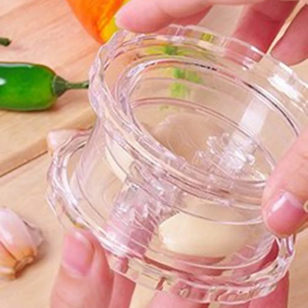 Garlic Peeler Kitchen Tool Ginger Helpful Crusher Garlic Presses Plastic Box Novelty Households Vegetable Cutter Kitchen KC1019