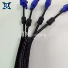 Cable Wrap Braided Sleeving with Hook & Loop Fastener flexible cable sleeve