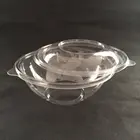 Disposable 32oz 24oz plastic salad bowl PET