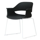 Modern Design PP Plastic Dining Chair Marking Leisure Chair Metal Legs