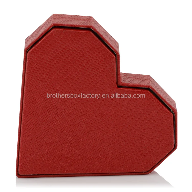 special paper empty heart shaped cardboard packaging gift box