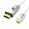 Type C to HDMI Premium 4K HD mirror and extend for MacBook Windows Zinc alloy metal shell 3.1 USB C to HDMI cable