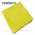 yellow color needle punched nonwoven kitchen cleaning cloth