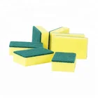 new style square kitchen wash sponge with green scouring pad