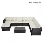 High quality cheap outdoor wicker furniture rattan sofa