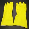 custom logo available Yellow color cleaning gloves laundry rubber gloves latex gloves