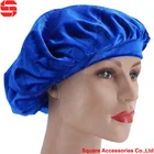Customized Silky Hair Cap Satin Sleeping Hat Hair Velvet Bonnet