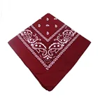 Cheap Wholesale Promotional Custom 100% Square Cotton Printing Bandana Head Kerchief