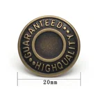 Factory Direct Pants Jacket 20mm Metal Shank Jeans Denim Button For Clothing