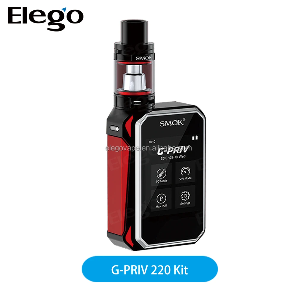 super touch screen on smok g-priv 220 kit vs tfv8 big baby tank