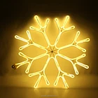 decorative snowflakes led neon ornament lights Christmas holiday party decoration