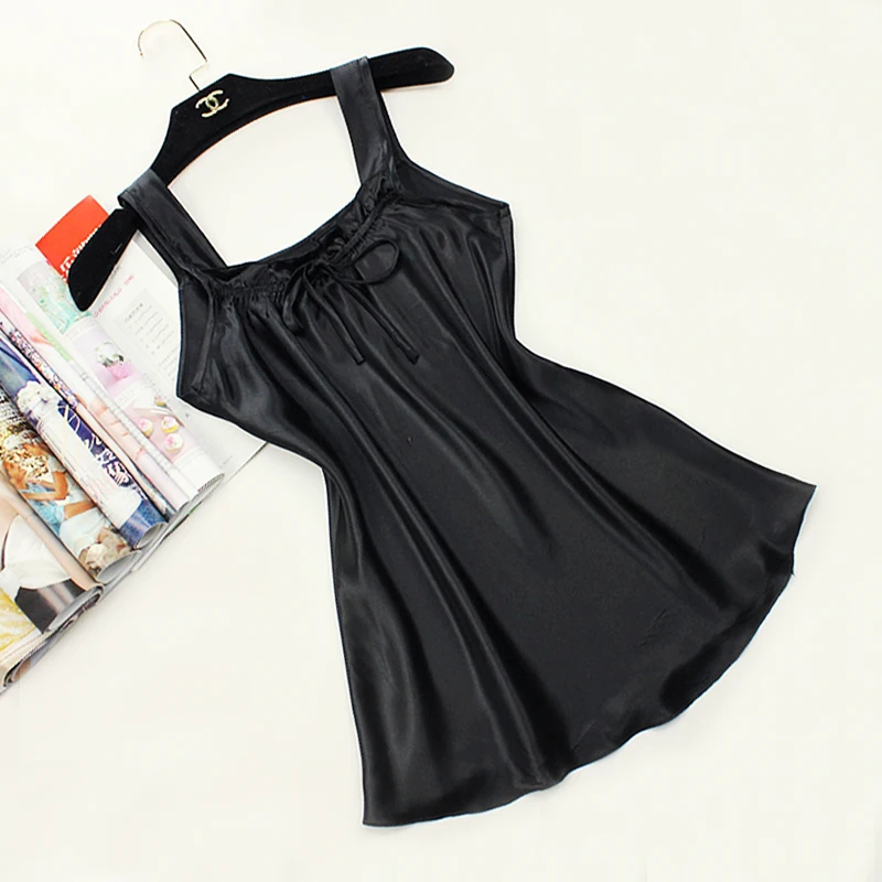V101 Free Shipping 100% Nature Silk Summer Women Fashion Sleeveless Vest Tank Tops Blouse Casual Blouse Clothes 6