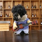 Funny Creative Clothing Pet Cosplay Guitarist Style Dog Clothes