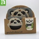Wholesale fashion kids dinner set custom print melamine plates