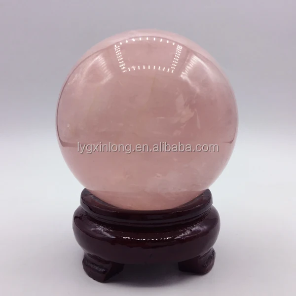 hot sale natural rose / pink quartz crystal spheres ornament