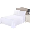Wholesale hotel suppliers plain white 330T 100% cotton king size bed sheet sets