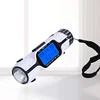 Creative electric touch flashlight multi language world time alarm clock