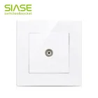 Factory direct sale British Standard 1 GANG electric TV socket hotel