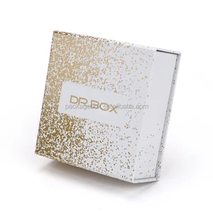 printing gold foil stamped paper gift drawer box with foam