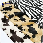 100% polyester zebra printed fabric/normal velvet fabric/sofa fabric