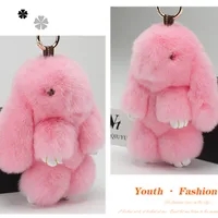 Cute Dead Rabbit Keychain Real Rex