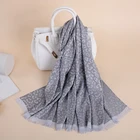New fashion style scarf polyester silk chiffon shawl manufacturers