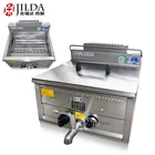 low price Wholesale commercial Large Capacity 1 tank 2 basket 17L Gas Deep Fryer